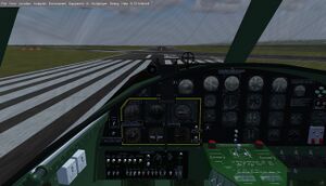 Inside the cockpit