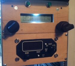 [NAV/COMM radio and DME indicator